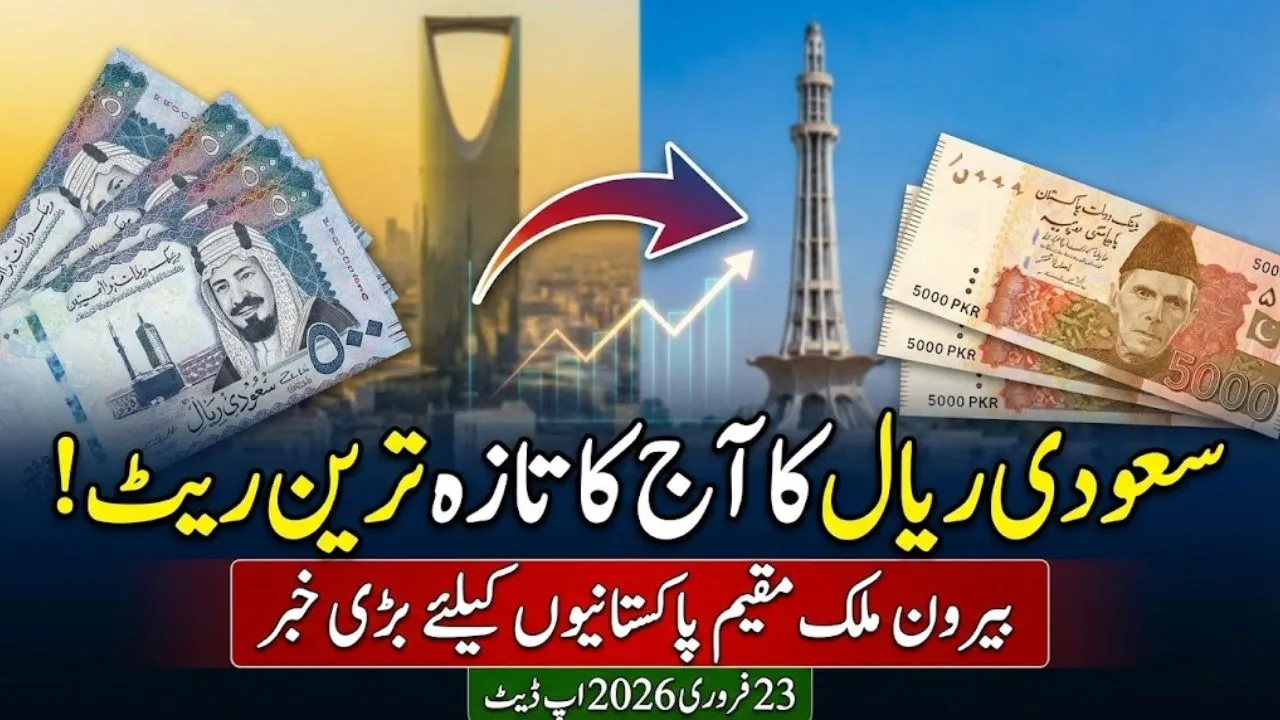 Riyal Rate in Pakistan 2026 Today – SAR to PKR Latest Exchange Rate February 23 Update